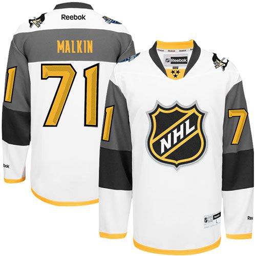 Penguins #71 Evgeni Malkin White 2016 All Star Stitched NHL Jersey