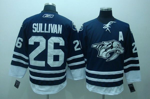 Predators #26 Steve Sullivan Stitched Blue Third NHL Jersey