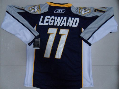 Predators #11 David Legwand Stitched Dark Blue NHL Jersey