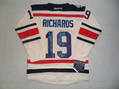 Rangers #19 Brad Richards Cream 2012 Winter Classic Stitched NHL Jersey