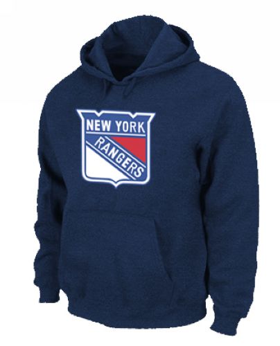 NHL New York Rangers Big & Tall Logo Pullover Hoodie Dark Blue