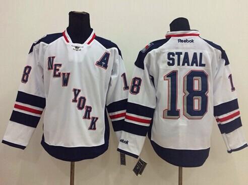 Rangers #18 Marc Staal White 2014 Stadium Series Stitched NHL Jersey