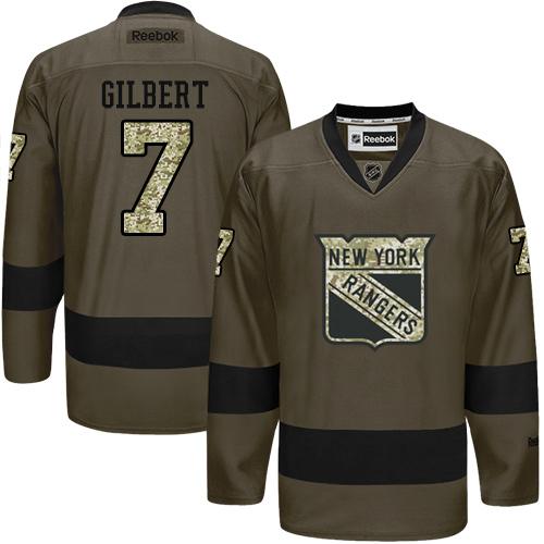 Rangers #7 Rod Gilbert Green Salute to Service Stitched NHL Jersey