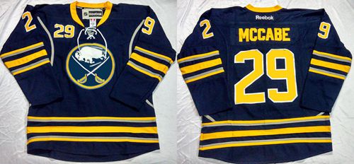 Sabres #29 Jake McCabe Navy Blue Home Stitched NHL Jersey