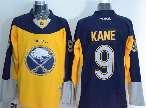 Sabres #9 Evander Kane Yellow/Navy Blue Alternate Stitched NHL Jersey