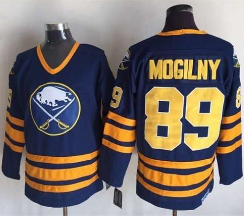 Sabres #89 Alexander Mogilny Navy Blue CCM Throwback Stitched NHL Jersey