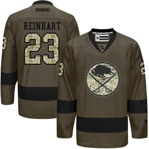 Sabres #23 Sam Reinhart Green Salute to Service Stitched NHL Jersey