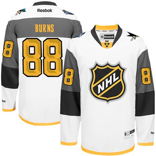 Sharks #88 Brent Burns White 2016 All Star Stitched NHL Jersey