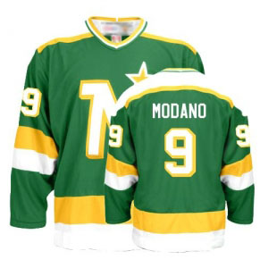 Stars #9 Mike Modano Stitched Green NHL Jersey