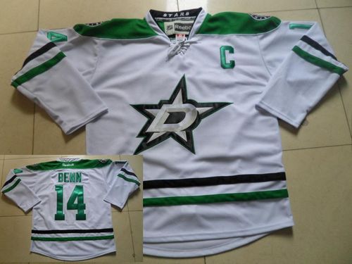 Stars #14 Jamie Benn New White Stitched NHL Jersey