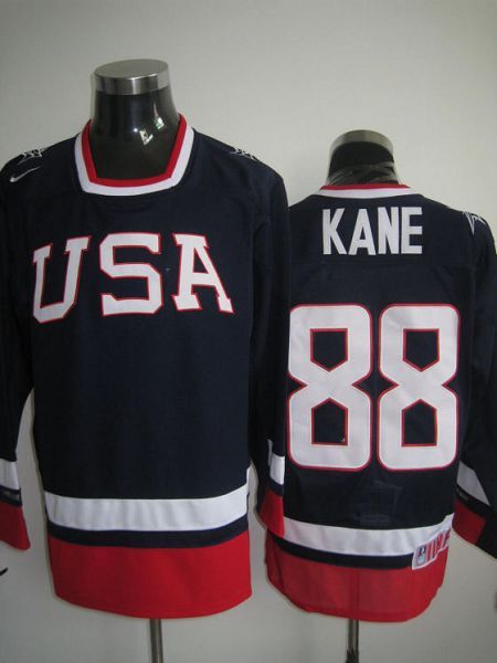 2010 Olympic Team USA #88 Patrick Kane Stitched Blue NHL Jersey