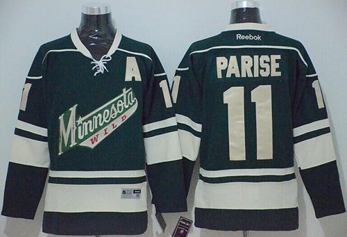 Wild #11 Zach Parise Green Stitched NHL Jersey