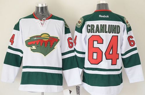 Wild #64 Mikael Granlund White Stitched NHL Jersey