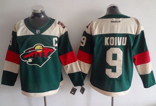 Wild #9 Mikko Koivu Green 2016 Stadium Series Stitched NHL Jersey