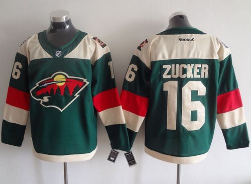 Wild #16 Jason Zucker Green 2016 Stadium Series Stitched NHL Jersey