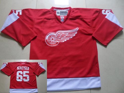 Red Wings #65 Danny DeKeyser Red Stitched NHL Jersey