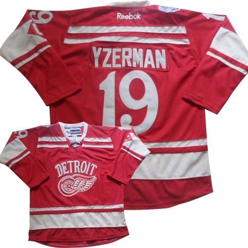 Red Wings #19 Steve Yzerman Red 2014 Winter Classic Stitched NHL Jersey