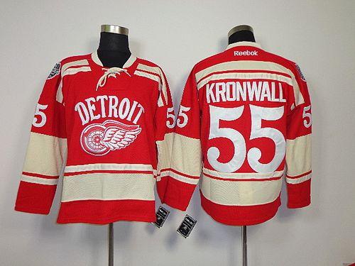 Red Wings #55 Niklas Kronwall Red 2014 Winter Classic Stitched NHL Jersey