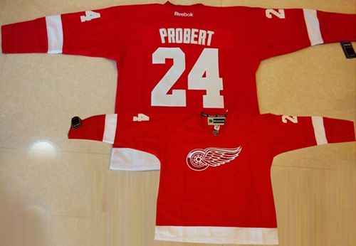 Red Wings #24 Bob Probert Red Stitched NHL Jersey