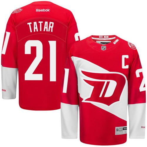 Red Wings #21 Tomas Tatar Red 2016 Stadium Series Stitched NHL Jersey