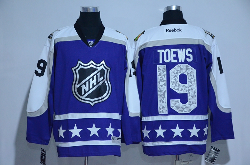 19 JONATHAN TOEWS 2017 All Star Blue Stitched NHL Jersey