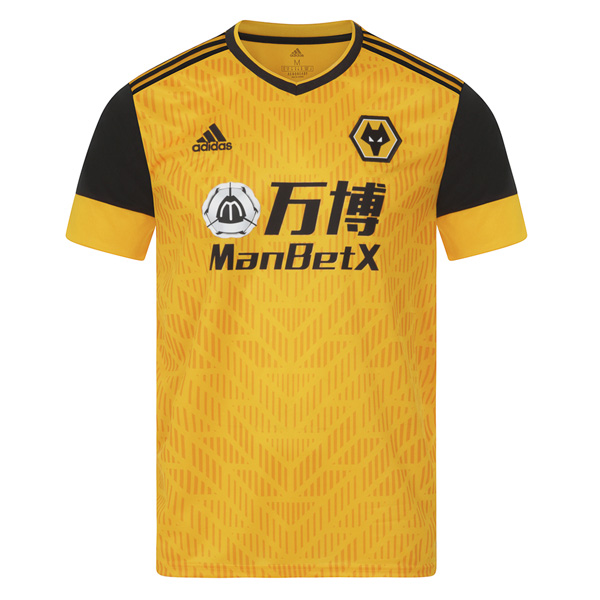 20 21 Wolves Home Yellow Soccer Jersey Shirt
