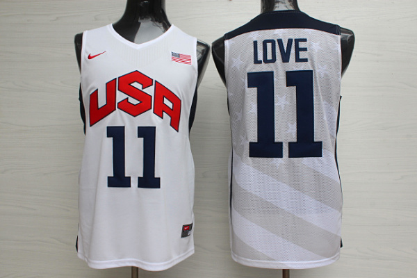 2012 usa jerseys 11 love white jerseys