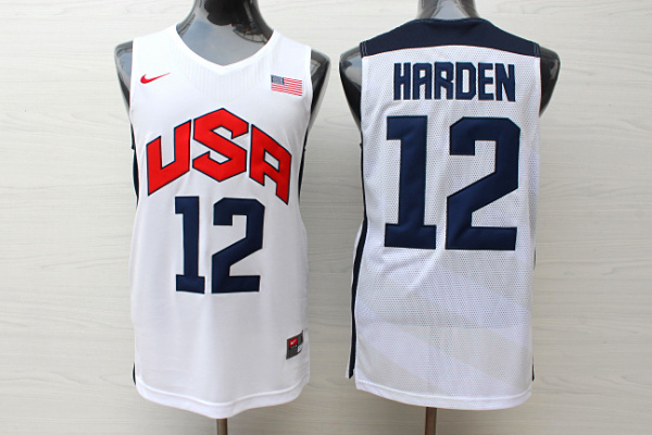 2012 usa jerseys 12 harden white jerseys