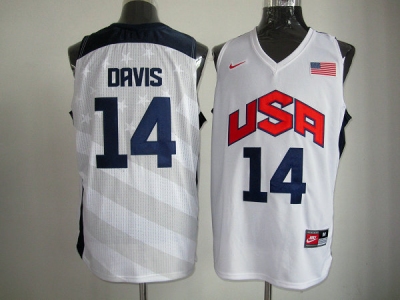 2012 usa jerseys #14 davis white