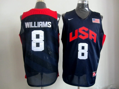 2012 usa jerseys #8 willirms Blue NBA Jerseys