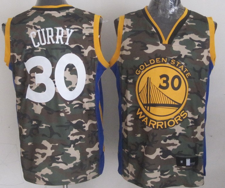 2013 NBA Golden State Warriors 30 Stephen Curry Swingman Fashion Camouflage Camo Jersey