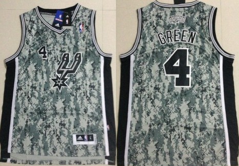 2013 New Season  NBA San Antonio Spurs 4 Danny Green New Revolution 30 Swingman Camo Realtree Jersey