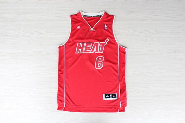 2013 New Season  NBA Miami Heat 6 LeBron James New Revolution 30 Swingman Red Jersey