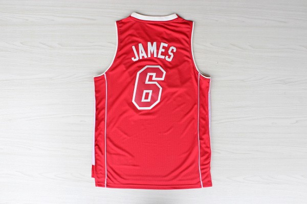 2013 New Season  NBA Miami Heat 6 LeBron James New Revolution 30 Swingman Red Jerseys