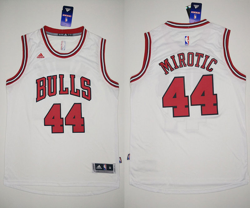 2014   2015  NBA Chicago Bulls 44 Nikola Mirotic Jersey New Revolution 30 Swingman Road White Jersey