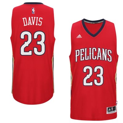2014 15  New Orleans Pelicans Anthony Davis  Red  New Swingman Alternate Jersey