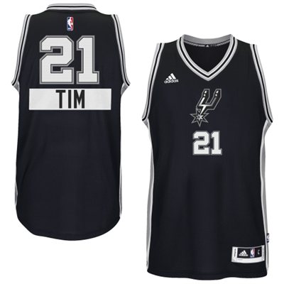 2014 15 Christmas Day San Antonio Spurs 21 Tim Duncan  Black Swingman Road Jersey