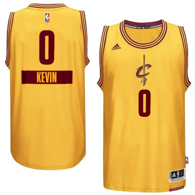 2014 15 Christmas Day jersey Cleveland Cavaliers 0 Kevin Love  Gold Swingman Alternate Jersey