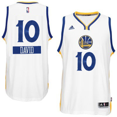 2014 15 Christmas Day jersey Golden State Warriors 10 David Lee  White Swingman Home Jersey