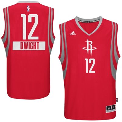 2014 15 Christmas Day jersey Houston Rockets 12 Dwight Howard  Red Swingman Road Jersey