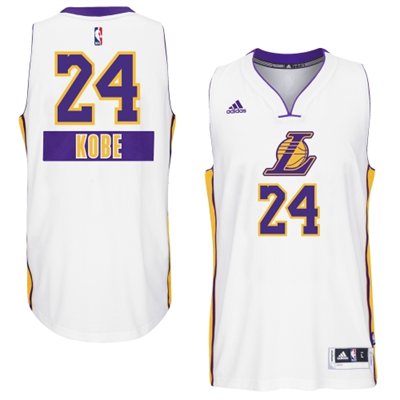 2014 15 Christmas Day jersey Los Angeles Lakers 24 Kobe Bryant  White Swingman Alternate Jersey