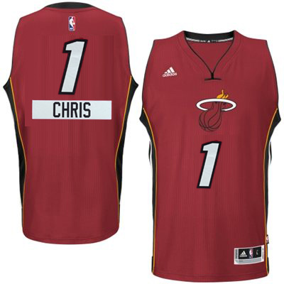 2014 15 Christmas Day jersey Miami Heat 3 Chris Bosh  Red Swingman