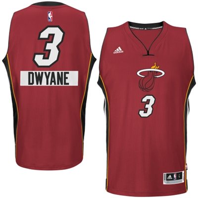 2014 15 Christmas Day jersey Miami Heat 3 Dwyane Wade  Red Swingman Alternate Jersey