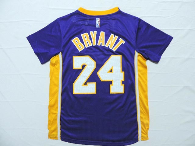 2014 15 Los Angeles Lakers 24 Kobe Bryant  purple Pride Swingman Jersey