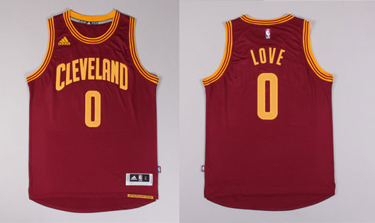 2014 2015  NBA Cleveland Cavaliers 0 Kevin Love New Revolution 30 Swingman Red Jersey
