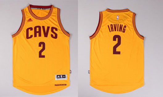 2014 2015  NBA Cleveland Cavaliers 2 Kyrie Irving New Revolution 30 Swingman Yellow Jersey