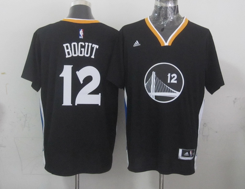 2014 2015  NBA Golden State Warriors 12 Andrew Bogut New Revolution 30 Swingman Black Jerseys