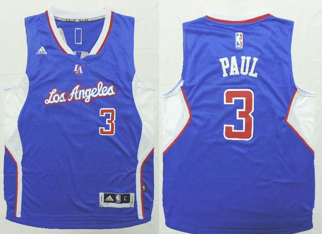 2014 2015  NBA Los Angeles Clippers 3 Chris Paul New Revolution 30 Swingman Blue Jersey