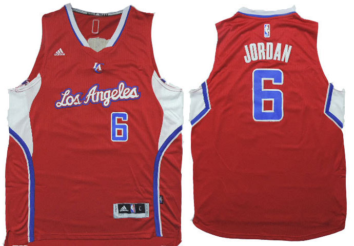 2014 2015  NBA Los Angeles Clippers 6 DeAndre Jordan New Revolution 30 Swingman Red Jersey