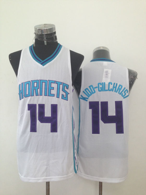 2014 NBA Charlotte Hornets 14 KIDD GILCHRIST Authentic White  Jersey